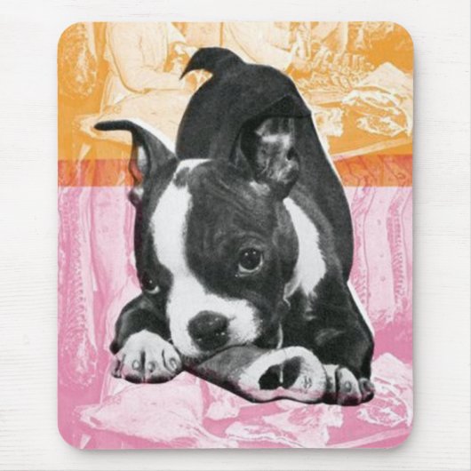 Boston Terrier mousepad Muismat (Voorkant)