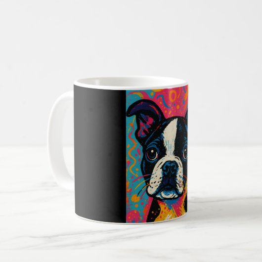 Boston Terrier Mug (Devant gauche)