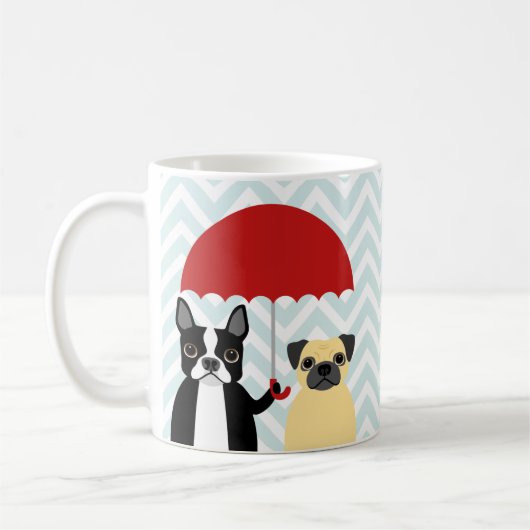 Boston Terrier Mugs (Gauche)