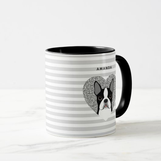 Boston Terrier Mugs (Devant droit)
