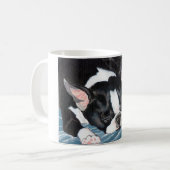 Boston Terrier Nap Koffiemok (Voorkant links)