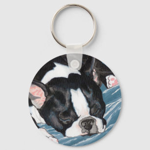 Boston Terrier Nap Sleutelhanger