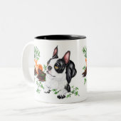 Boston Terrier Naughty Pup Mug (Devant gauche)