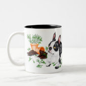 Boston Terrier Naughty Pup Mug (Gauche)