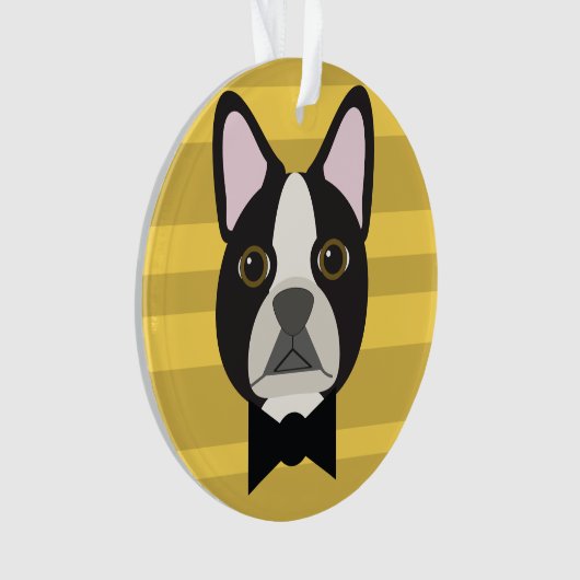 Boston Terrier Ornament (voorkant)