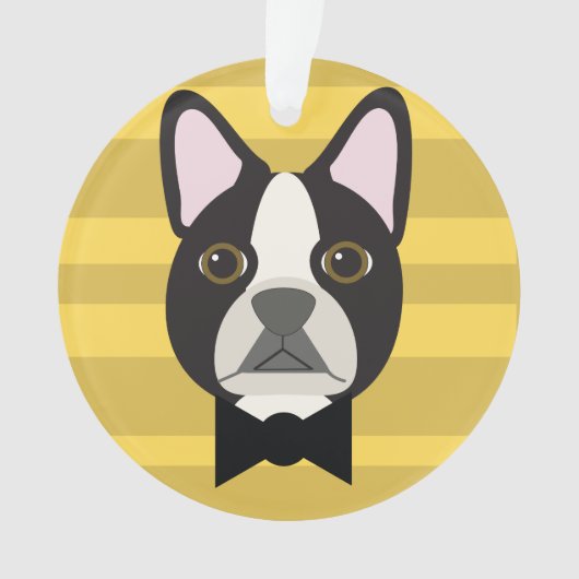 Boston Terrier Ornament (voorkant)