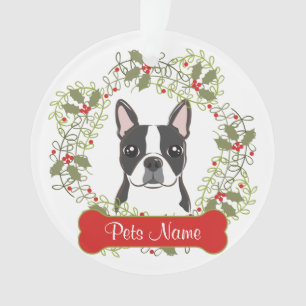 Boston Terrier Ornament