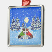 Boston Terrier Ornament Square Premium (Links)