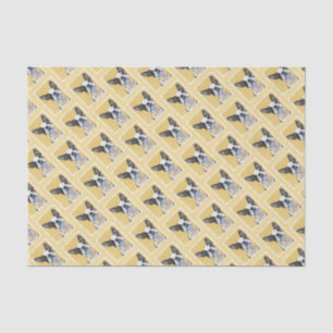 Boston Terrier Painting - Cute Original Dog Art Tissuepapier