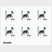 Boston Terrier Papa 4 - Sticker (Feuille)
