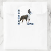 Boston Terrier Papa 4 - Sticker (Sac)