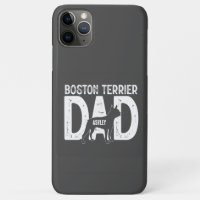 Boston Terrier Papa Chien Papa Coque cadeau