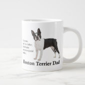 Boston Terrier Papa Jumbo Mug (Droite)