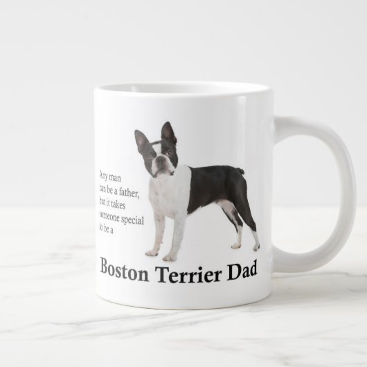 Boston Terrier Papa Jumbo Mug (Droite)