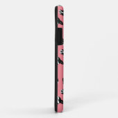 Boston Terrier Pattern Monogram Cell Case Case (Achterkant/rechts)