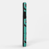 Boston Terrier Pattern Monogram Cell Case Case (Achterkant/rechts)