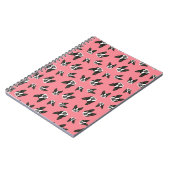 Boston Terrier Pattern-notebook - Watermelon Notitieboek (Linkerzijde)