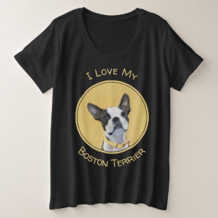 Boston Terrier Peinture - Cute Original Chien Art