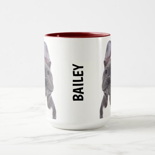 Boston Terrier Personalized Mug Mok (Midden)