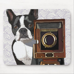 Boston Terrier Photographer 2 Muismat