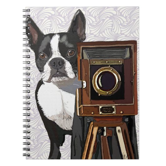 Boston Terrier Photographer 2 Notitieboek (Voorkant)