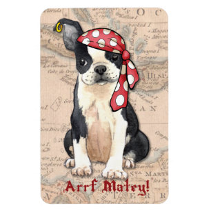 Boston Terrier Pirate Magneet