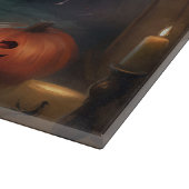 Boston Terrier pompoenen Halloween eng Snijplank (Hoek)