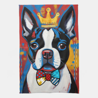 Boston Terrier Pop Art Kitchen Towel Theedoek