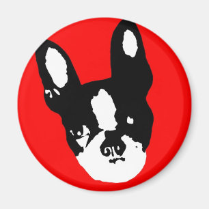 Boston Terrier Pop Art Magneet
