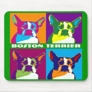 Boston Terrier Pop Art Muismat