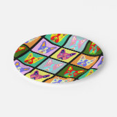 Boston Terrier Pop Art Papieren Bordje (Gekanteld)