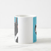 Boston Terrier Portrait Coffee Mok (Center)