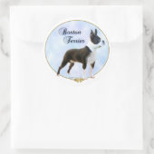 Boston Terrier Portrait Sticker (Tas)