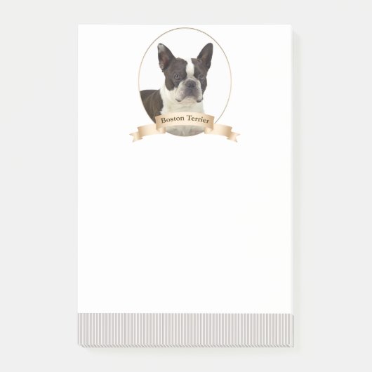 Boston Terrier Post-It Notes (Voorkant)