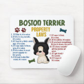 Boston Terrier Property Laws 4 Muismat (Met muis)