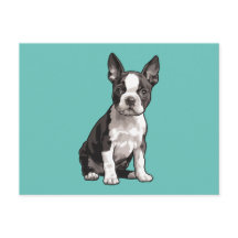 Boston Terrier Puppy Dog Briefkaart