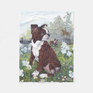 Boston Terrier Puppy Dreamweaver Fleece Blanket Deken