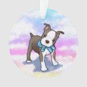 Boston Terrier Puppy Ornament (voorkant)