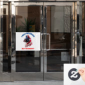 Boston Terrier Raamsticker (Kantoordeur)