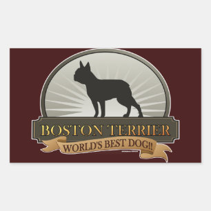 Boston Terrier Rechthoekige Sticker