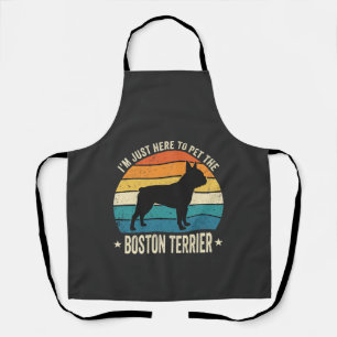 Boston Terrier Retro Hondenliefhebber Grafisch_1 Schort