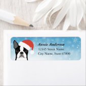 Boston Terrier Return-adreslabels Etiket (Insitu)