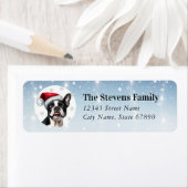 Boston Terrier Return-adreslabels Etiket (Insitu)