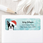 Boston Terrier Return-adreslabels Etiket (Insitu)