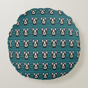Boston Terrier Rond Kussen
