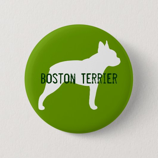 Boston Terrier Ronde Button 5,7 Cm (Voorkant)