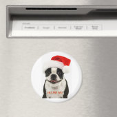Boston Terrier Santa Magnet Magneet (Insitu (Vaatwasser))
