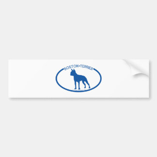 Boston Terrier Silhouette Bumpersticker