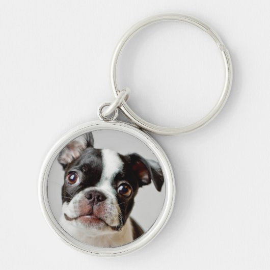 Boston Terrier Sleutelhanger (Voorkant)