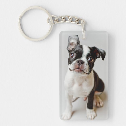 Boston Terrier Sleutelhanger (Voorkant)